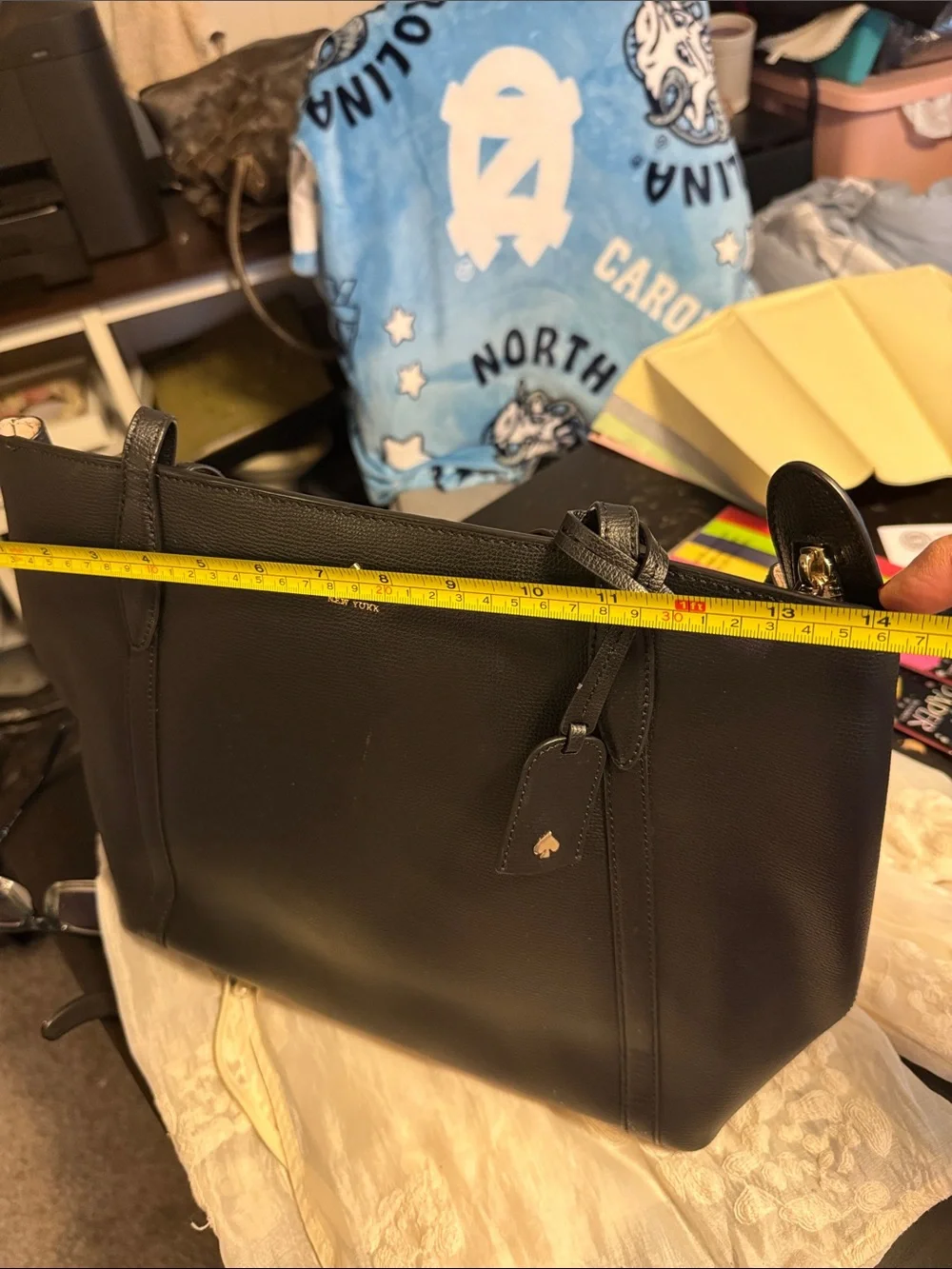 kate spade Black Leather Shoulder Tote